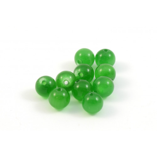 Cat eye's bead dark green 6mm 